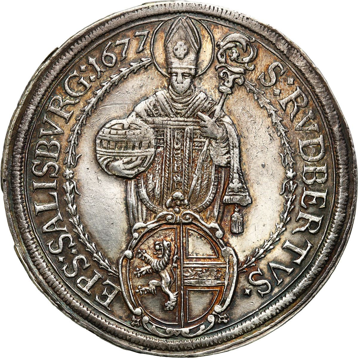 Austria, Maksymilian Gandolf graf Kuenburg (1668–1687). Talar 1677, Salzburg